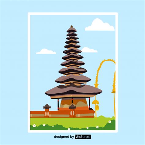 Bali Temple Vector
