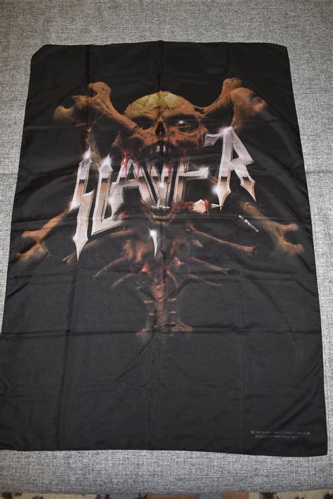 Slayer Poster Flag 1995 90s Rare Vintage Etsy