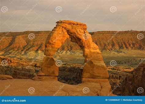 Delicate Arch Arches National Park Moab Utah Stock Image Image Of