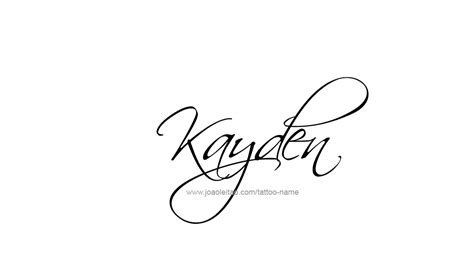 Kayden Name Tattoo Designs | Name tattoos, Tattoos, Name tattoo designs