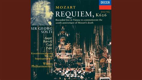 Mozart Requiem In D Minor K626 Lacrimosa Youtube