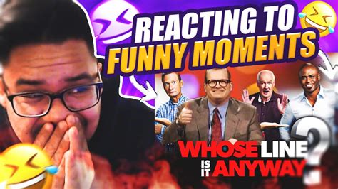 Reacting Funniest Whose Line Is It Anyways Moments Youtube