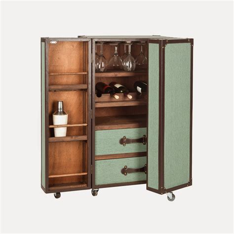 It is available in three colors to choose: Nag on the Lake: Steamer Trunk Bar Cabinet