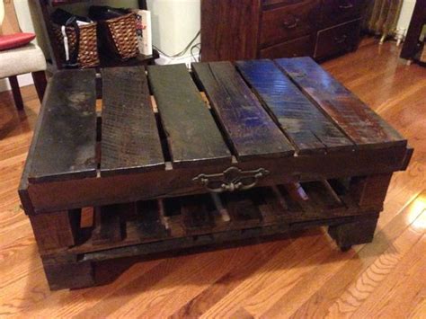 The coffee table ships flat to your door and requires assembly upon opening. Ana White | Pallet Rustic Coffee Table with Hinge Top ...