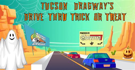 What kind of classic car is he driving in the dry ravine? Tucson Dragway Tucson Dragway's Drive-Thru Trick or Treat ...
