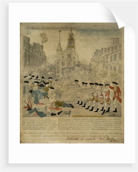 The Boston Massacre Engraving Posters And Prints By Paul Revere