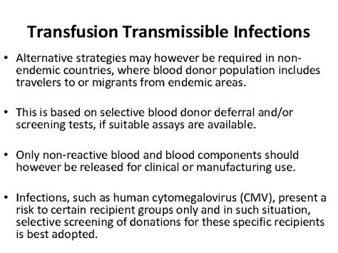 Donor Screening For Transfusion Transmissible Infection Akinbo D
