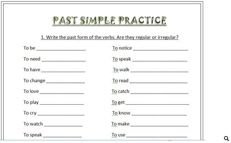 Past Simple Practice E95