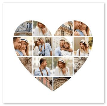 Heart Photo Collage With FREE Heart Shaped Templates Heart Photo