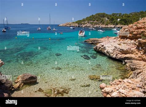 Spain Balearic Island Beach Cala Salada Stock Photo Alamy