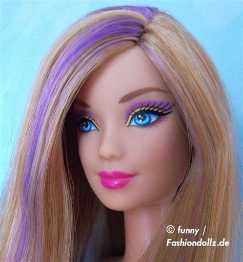 2013 hairtastic glam hair wave 1 barbie violet x7885 glam hair hair waves glam