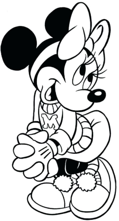 Minnie Mouse Coloring Pages Free Download On Clipartmag