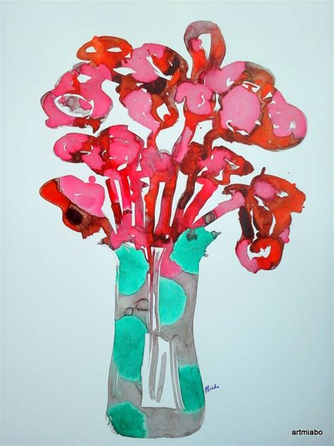 But before we start, let me. 15 FLOWERS IN A VASE ABSTRACT PAINTINGS I LOVE; BY MIABO ...