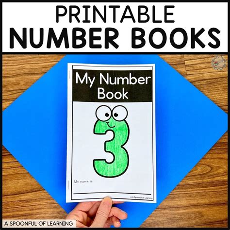 Printable Number Books For Kindergarten A Spoonful Of Learning