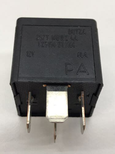 Genuine Ford 4 Blade 12v 40a Butza Relay Black 2s7t 14b192 Aa