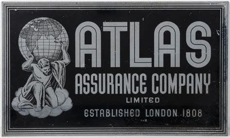 665 An Art Deco Influence Atlas Assurance Company Sign