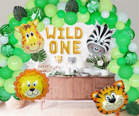 Buy Jungle Birthday Party Decorations Safari Balloons Garland Arch Kit