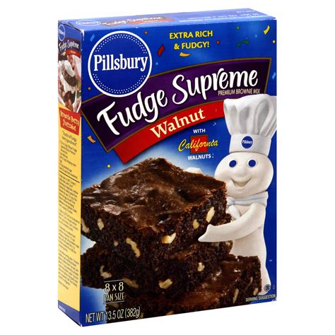 Pillsbury Fudge Supreme Premium Brownie Mix Walnut 135 Oz 382 G