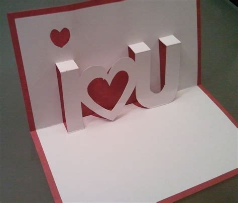 Pop Up Valentines Cards Templates