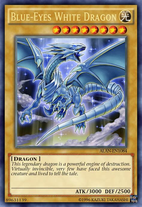 Blue Eyes White Dragon By ALANMAC95 Yugioh Dragon Cards White Dragon
