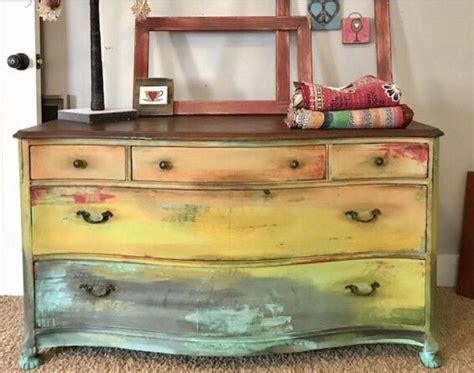 Pin By Bohoasis On Boho Decor Funky Painted Furniture Painting