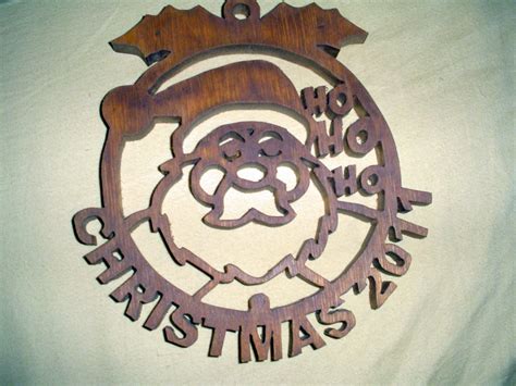 This Was My Very First Christmas Ornament Made On My Scroll Saw From A