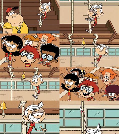 Loud House Lincoln Climbs The Rope By Dlee1293847 On Deviantart