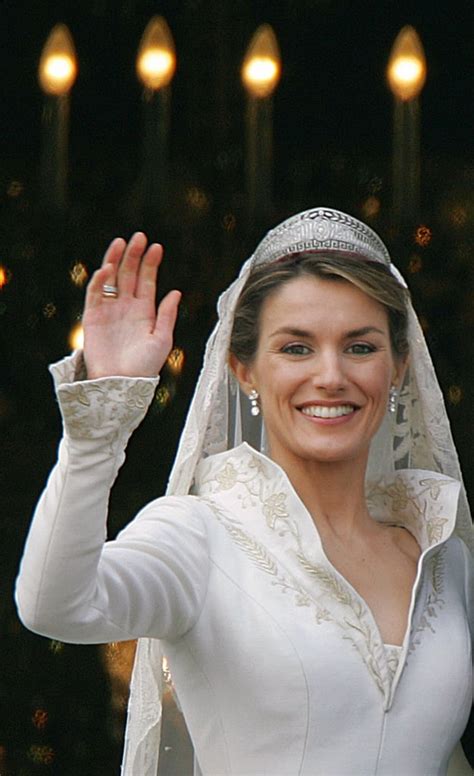 The Prussian Tiara And Wedding Earrings Queen Letizia Of Spains