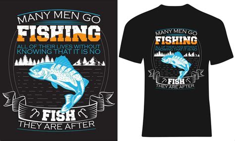 Many Men Go Fishing T Shirt Design 23373251 Vector Art At Vecteezy