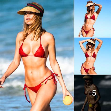 Kimberley Garner Puts On A Very Busty Display As She Flaunts Her Sensational Figure In A Red