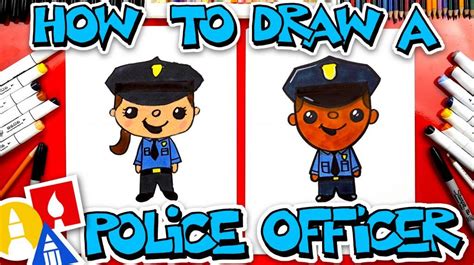 How To Draw A Police Officer Art For Kids Hub Art For Kids Hub