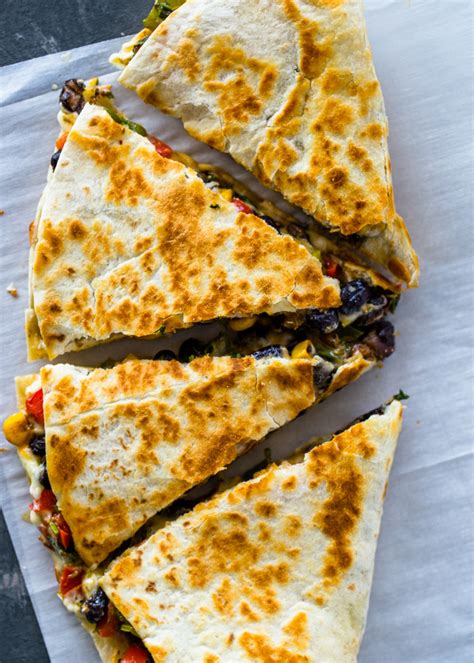 Vegetarian Quesadillas Vegetarian Foodys