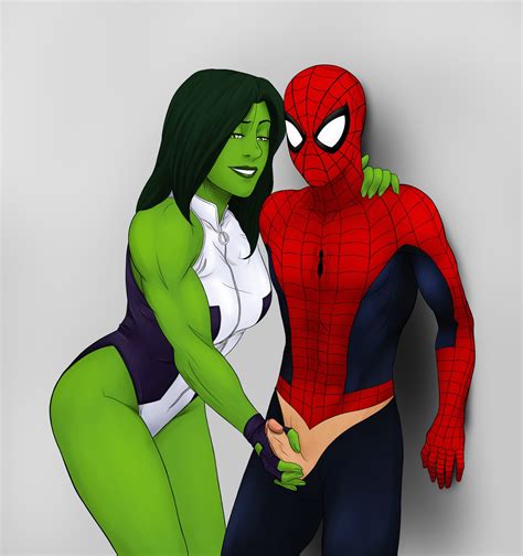She Hulk And Spider Man Pt 1 By Frosty1940 Hentai Foundry