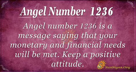Angel Number 1236 Meaning Increase Your Optimism Sunsignsorg
