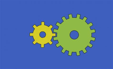 Technology Animated Clipart Gears With Background Color Animation