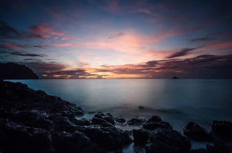 Free Images Sea Coast Horizon Cloud Sunset Sunlight Morning