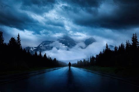 Walking Alone Road Alone Walking Road Graphy Nature Mountains