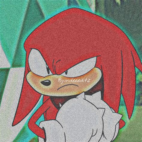 Knuckles Icon Pfp ️‍🔥 Anime Expressions Sonic Sonic And Knuckles