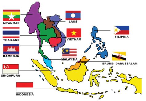 Kondisi Geografis Negara Negara Asean Materi Kelas 6 Sd Tema 1 Mobile