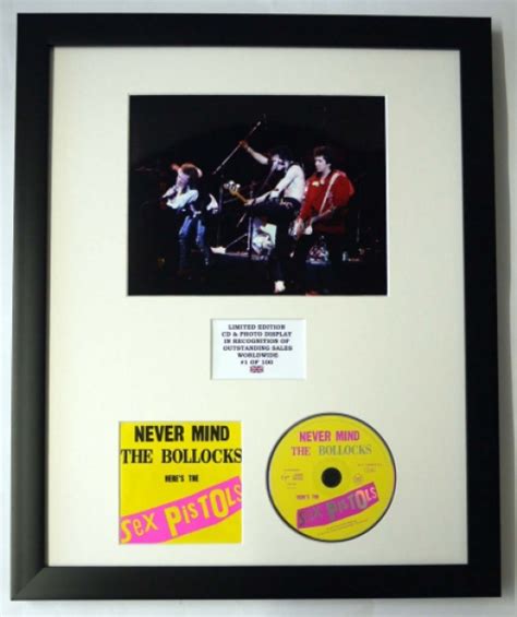 Sex Pistolsphoto And Cd Display Ltd Edition Of The Album Never Mind The
