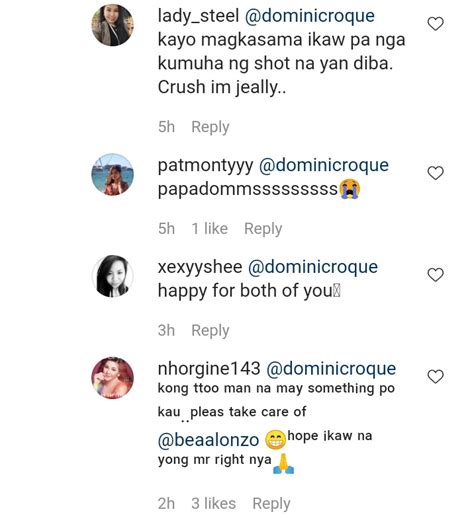 Mga Netizens Kinilig Dahil Sa Naging Comment Ni Dominic Roque Sa Post Na Ito Ni Bea Alonzo