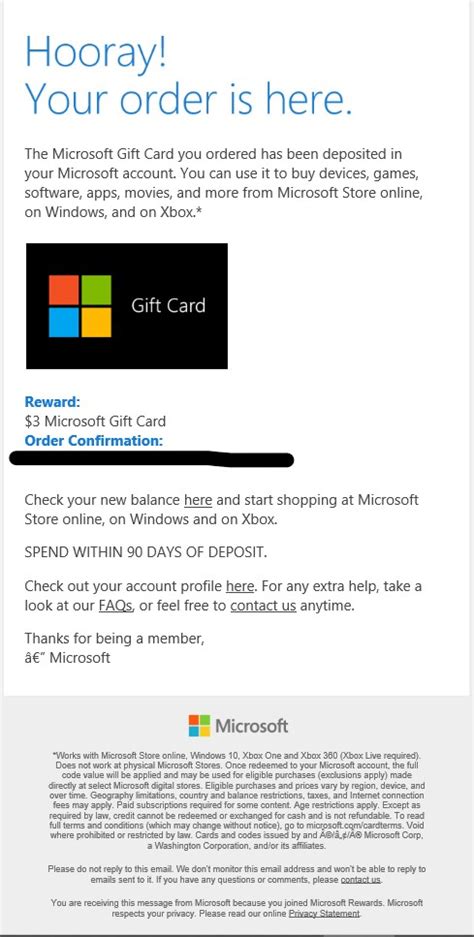 Microsoft Rewards Cards
