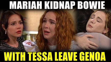 The Young And The Restless Spoilers Mariah And Tessa Kidnap Bowie And
