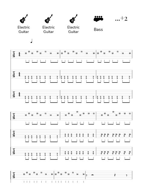 Partituras De Amorphis Silver Bride Guitarra Y Bajo Jellynote