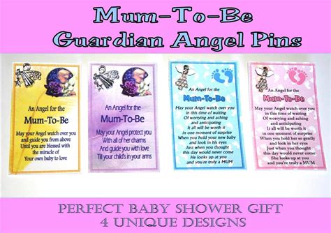 Guardian Angel Poem Pin Mum To Be Boy Girl Unique T