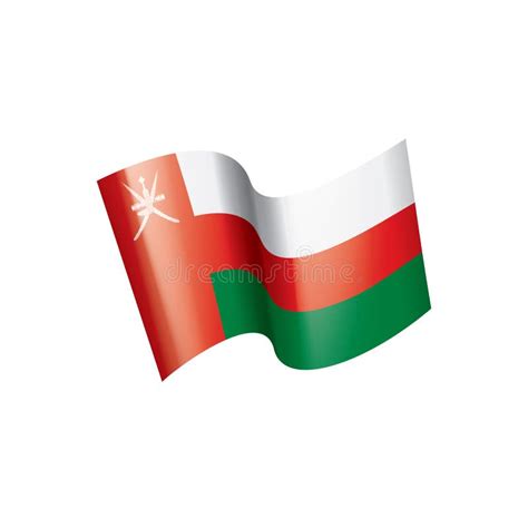 Oman Flag Vector Illustration On A White Background Stock Vector