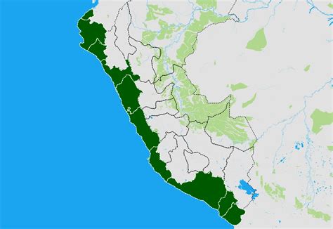 Mapa De La Costa Del Perú Perú Mi País