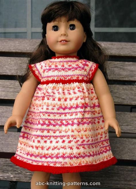 Abc Knitting Patterns American Girl Doll Carolina Summer