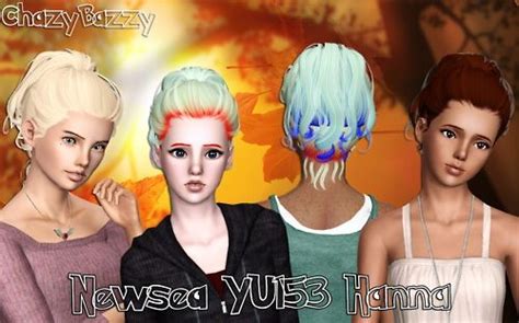 Newsea`s Hanna Hairstyle Retextured By Chazy Bazzy Sims 3 Hairs