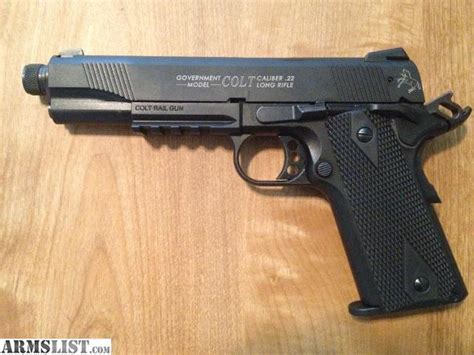 Armslist For Sale Lnib Colt 1911 Rail Gun 22 Lr With